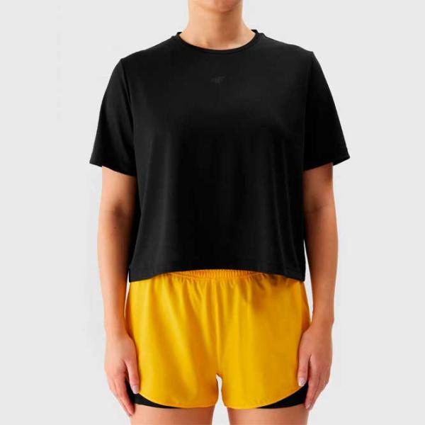 Tricou pentru femei 4F 4FWSS24TFTSF709 95% poliester/ Black photo 3