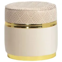 Пуф Moda Life Hurrem Кремовый/ Ткань