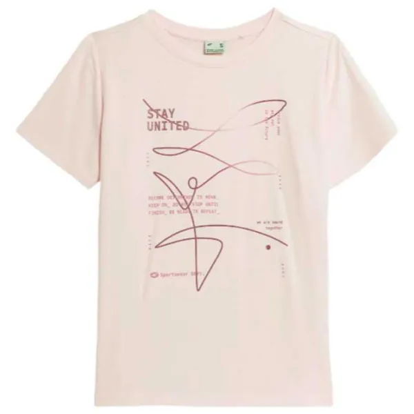 Tricou pentru femei 4F 4FAW23TTSHF0900 70% modal/ Beige photo 1