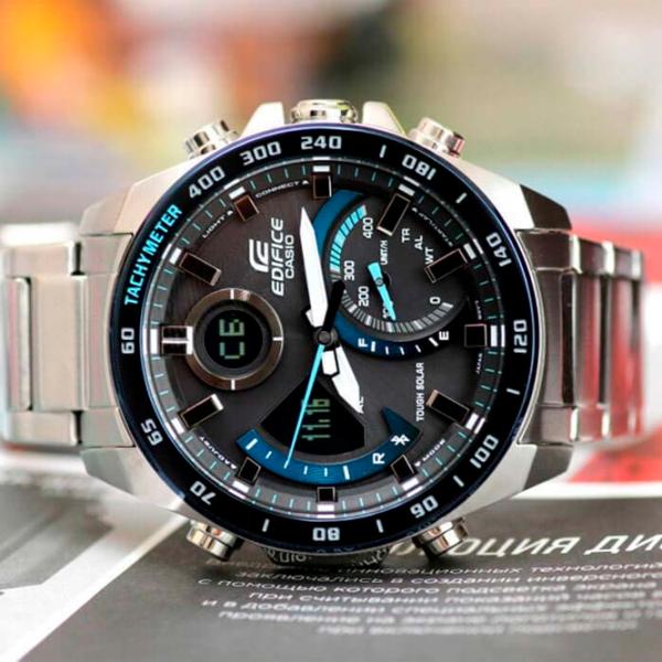 Наручные часы для мужчин Casio ECB-900DB-1BER Кварцевый/ 48 мм photo 4