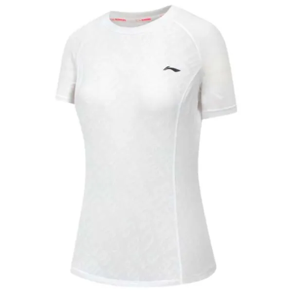 Tricou pentru femei Li-Ning ATST068-8B 100% bumbac/ White photo 1