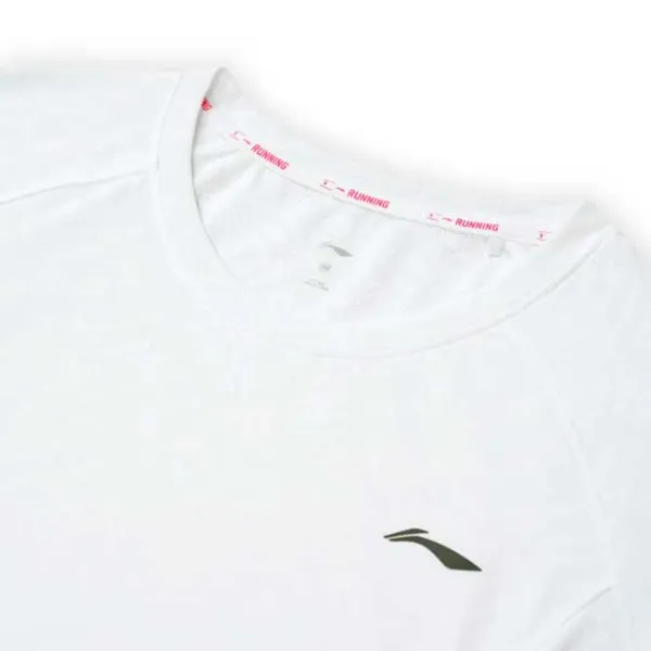 Tricou pentru femei Li-Ning ATST068-8B 100% bumbac/ White photo 3