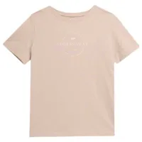 Tricou pentru femei 4F 4FAW23TTSHF0902 100% bumbac/ Beige