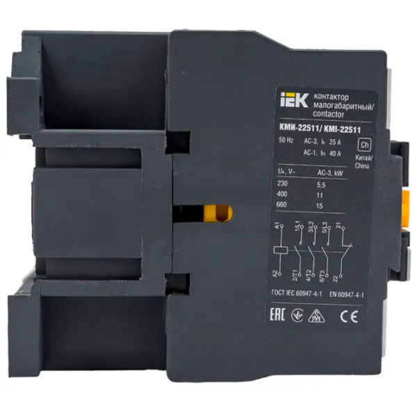Contactor IEK KKM21-025-400-01 25 A photo 2 Contactor IEK KKM21-025-400-01 25 A photo 2