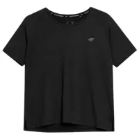 Tricou pentru femei 4F 4FAW23TFTSF428 92% poliester/ Black