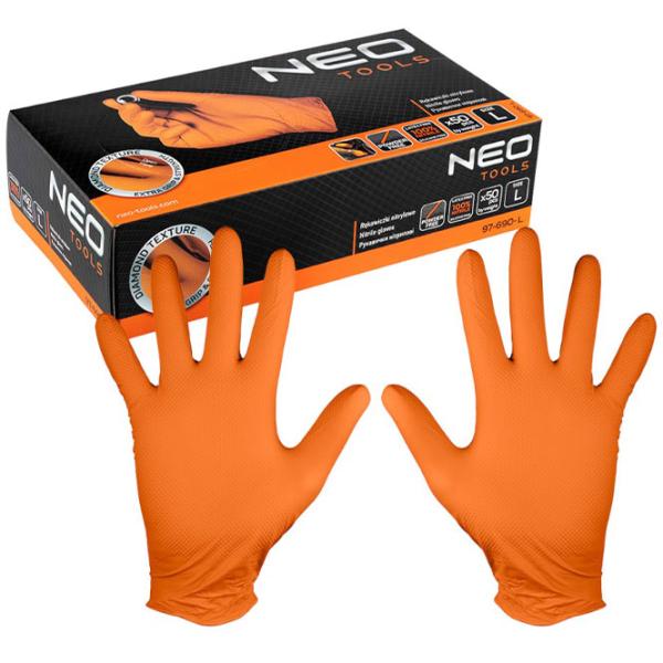 Mănuși de protecție Neo Gloves Nitril/ Orange photo 1
