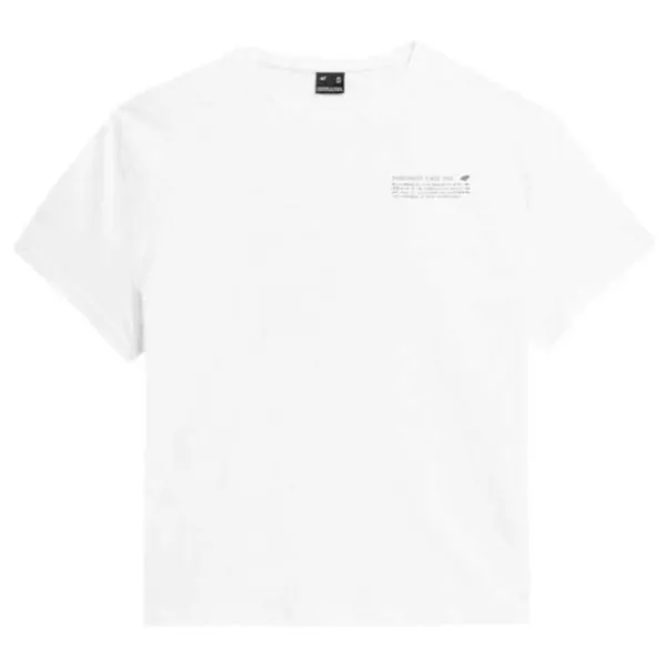 Tricou pentru femei 4F 4FSS23TTSHF344 100% bumbac/ White photo 1