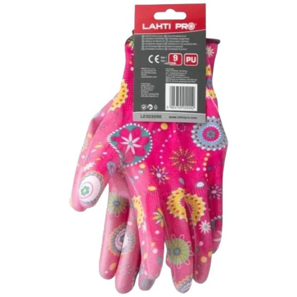 Mănuși de protecție Lahti pro Gloves Poliester / Pink photo 4 Mănuși de protecție Lahti pro Gloves Poliester / Pink photo 4