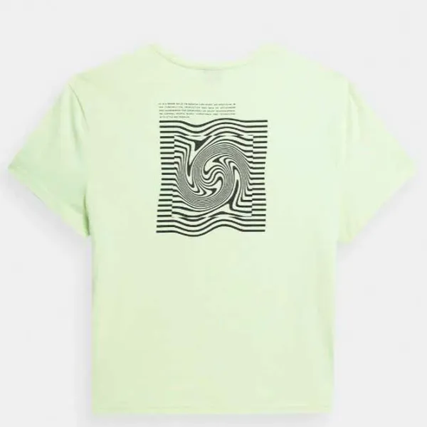 Tricou pentru femei 4F 4FSS23TTSHF344 100% bumbac/ Green photo 3