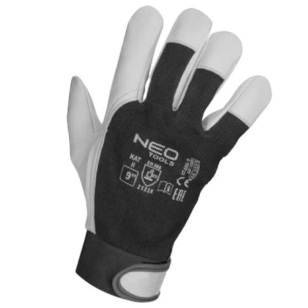 Mănuși de protecție Neo VELCRO Piele/ White photo 3