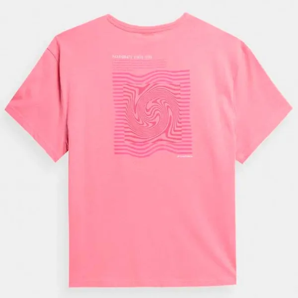 Tricou pentru femei 4F 4FSS23TTSHF344 100% bumbac/ Pink photo 2