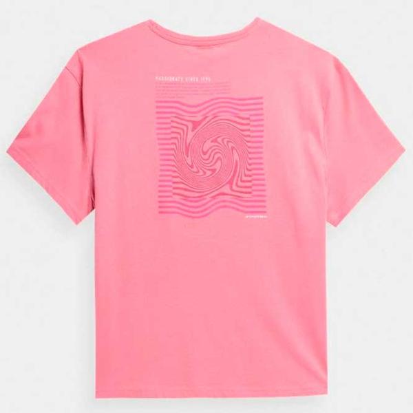Tricou pentru femei 4F 4FSS23TTSHF344 100% bumbac/ Pink photo 2