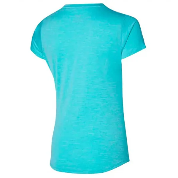 Tricou pentru femei Mizuno Impulse Core RB 100% bumbac/ Light Blue photo 2