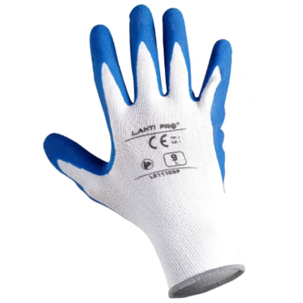 Защитные перчатки Lahti pro Work gloves Полиэстер/ White photo 2