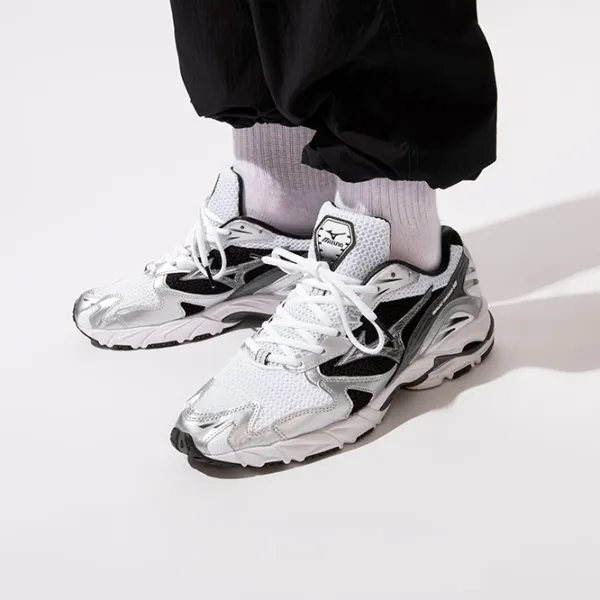 Adidași pentru bărbați Mizuno Wave Rider 10 44/ White photo 4