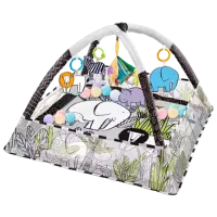 Covoraş pentru joc 4Play Safari (00-00754279) 0+/ Pătrat/ White