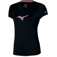 Tricou pentru femei Mizuno Impulse Core RB 100% bumbac/ Black