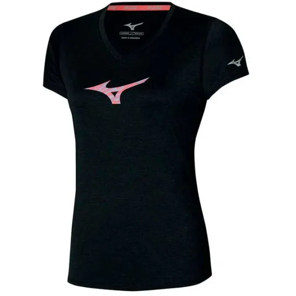 Футболка для женщин Mizuno Impulse Core RB 100% хлопок/ Black photo 1