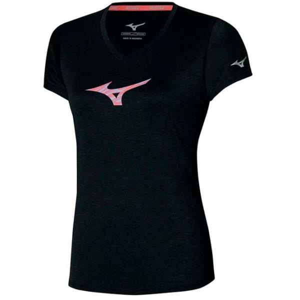 Футболка для женщин Mizuno Impulse Core RB 100% хлопок/ Black photo 1