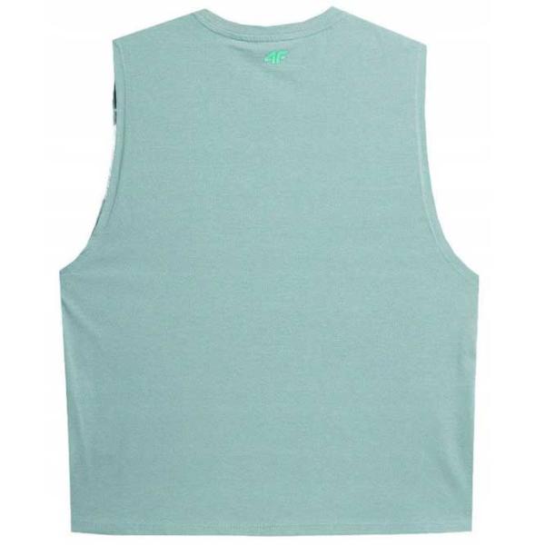 Tricou pentru femei 4F 4FSS23TTSHF565 100% bumbac/ Mint photo 2