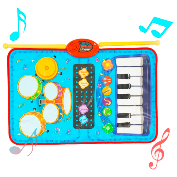 Игровой коврик Icom Poland Mini 2in1 Music Jam Playmat (7162438) 0+/ Прямоугольный/ Blue photo 1