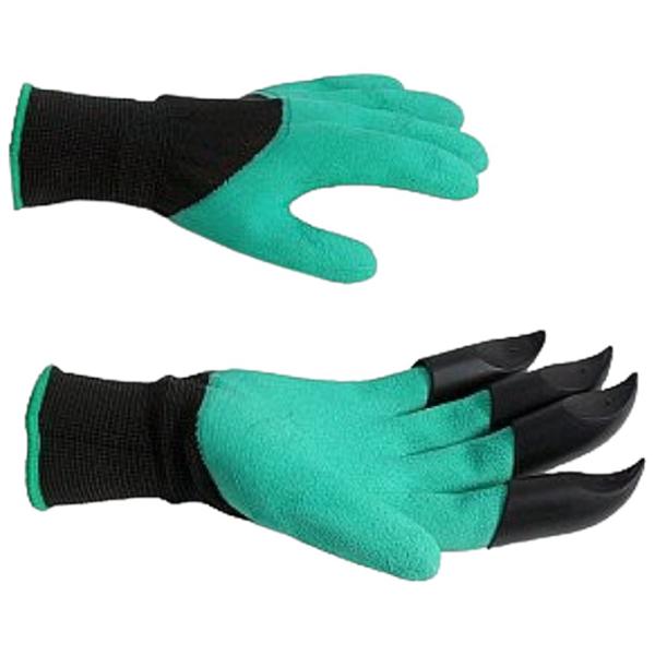 Защитные перчатки Micul Fermier 4 Claws Textil/ Green photo 3