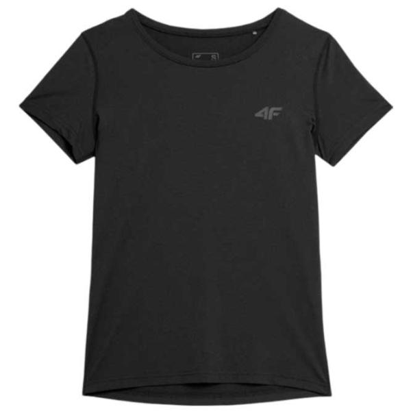 Футболка для женщин 4F 4FSS23TFTSF261 90% полиэстер, 10% эластан/ Black photo 1