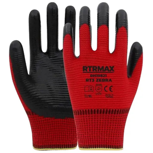 Mănuși de protecție RTRMAX Work gloves Poliamidă/ Red photo 1