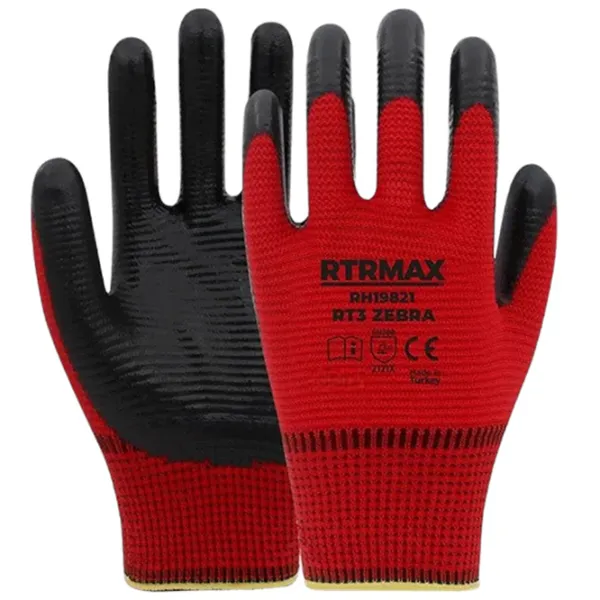 Mănuși de protecție RTRMAX Work gloves Poliamidă/ Red photo 1