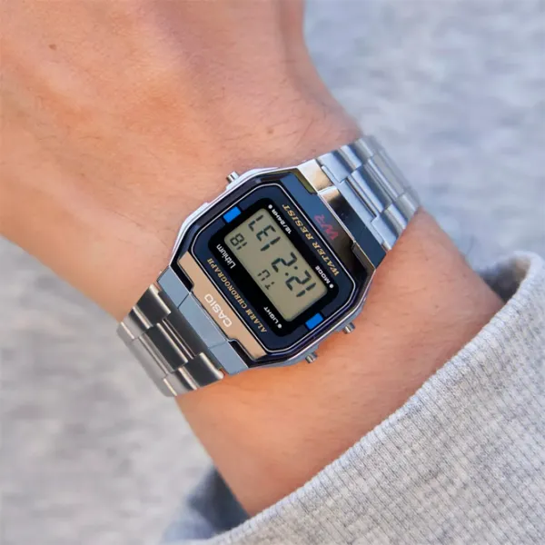 Ceas de mână Unisex Casio A163WA-1QES Cuarț/ 36 x 33 mm photo 5 Ceas de mână Unisex Casio A163WA-1QES Cuarț/ 36 x 33 mm photo 5