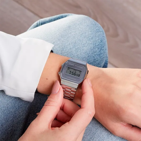 Ceas de mână Unisex Casio A168WEM-7EF Cuarț/ 38 x 36 mm photo 4