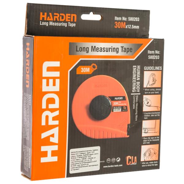 Рулетка Harden 580203 30 м/ Оранжевый photo 4