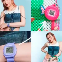 Ceas de mână pentru femei Casio BGD-10K-6ER Cuarț/ 43 x 39 mm photo 3