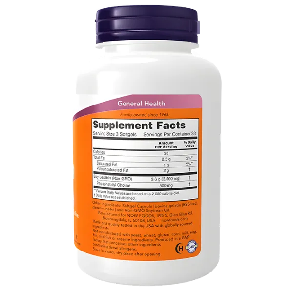 Aminoacizi Now Foods LECITHIN (733739022141) 1200 mg photo 3 Aminoacizi Now Foods LECITHIN (733739022141) 1200 mg photo 3