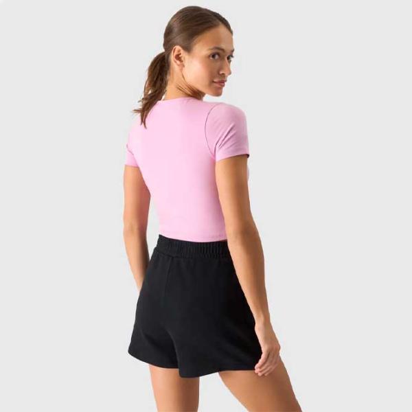 Футболка для женщин 4F 4FWSS24TTSHF1269 95 % хлопок, 5 % эластан/ Pink photo 4