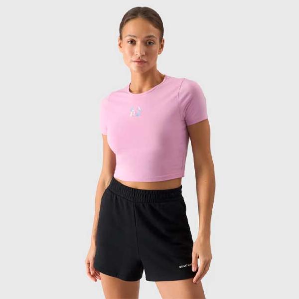 Футболка для женщин 4F 4FWSS24TTSHF1269 95 % хлопок, 5 % эластан/ Pink photo 3 Футболка для женщин 4F 4FWSS24TTSHF1269 95 % хлопок, 5 % эластан/ Pink photo 3