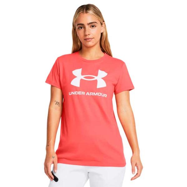 Футболка для женщин Under Armour Sportstyle Logo 1356305-811 40% полиэстер/ Pink photo 2 Футболка для женщин Under Armour Sportstyle Logo 1356305-811 40% полиэстер/ Pink photo 2