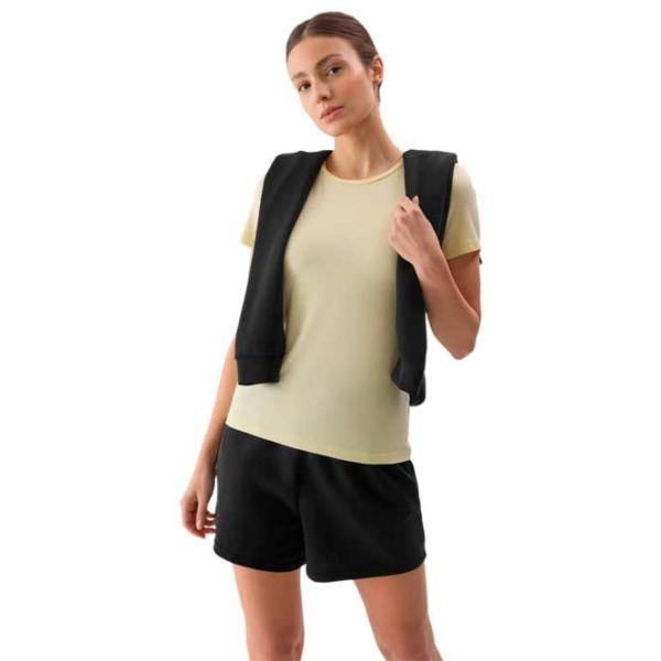 Tricou pentru femei 4F 4FWSS24TTSHF1267 100% bumbac/ Yellow photo 1