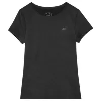 Tricou pentru femei 4F 4FWSS24TFTSF604 90% poliester, 10% elastan/ Black