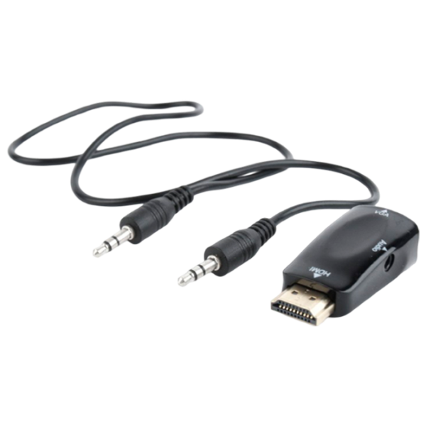 Кабель видео Cablexpert VGA + HDMI 0.1 м/ Black photo 1 Кабель видео Cablexpert VGA + HDMI 0.1 м/ Black photo 1