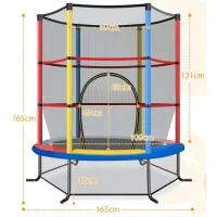 Trambulină Costway TW10052CL 5617284 Multicolor/ Diametru - 165 cm photo 2