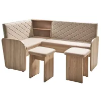 Кухонный уголок Ambianta Cezar Левый / Дуб cонома