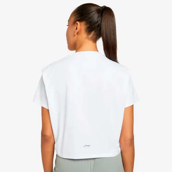 Tricou pentru femei Li-Ning ATST218-1B 100% poliester/ White photo 4 Tricou pentru femei Li-Ning ATST218-1B 100% poliester/ White photo 4