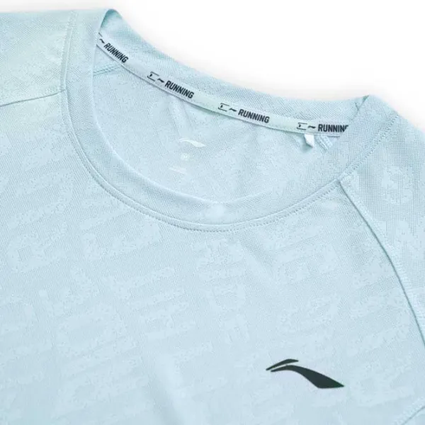 Tricou pentru femei Li-Ning ATST068-9B 100% poliester/ Light Blue photo 4 Tricou pentru femei Li-Ning ATST068-9B 100% poliester/ Light Blue photo 4