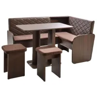 Кухонный уголок Ambianta Cezar Левый/ Sonoma Dark