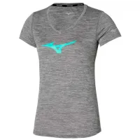 Футболка для женщин Mizuno Core RB Tee 100% полиэстер/ Серый
