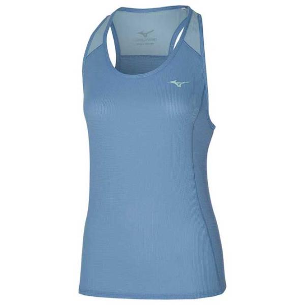 Tricou pentru femei Mizuno Dryaeroflow Tank 100% poliester/ Light Blue photo 1