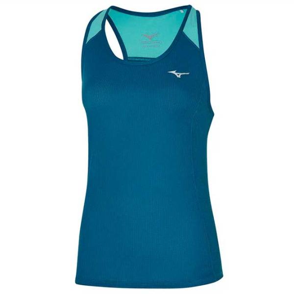 Футболка для женщин Mizuno Dryaeroflow Tank 100% полиэстер/ Blue photo 1