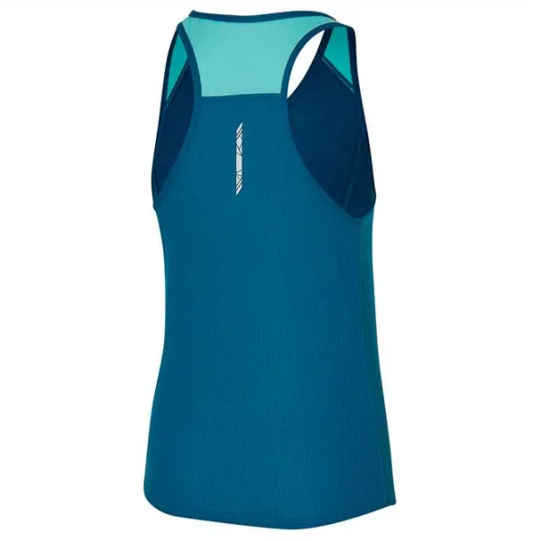 Футболка для женщин Mizuno Dryaeroflow Tank 100% полиэстер/ Blue photo 2