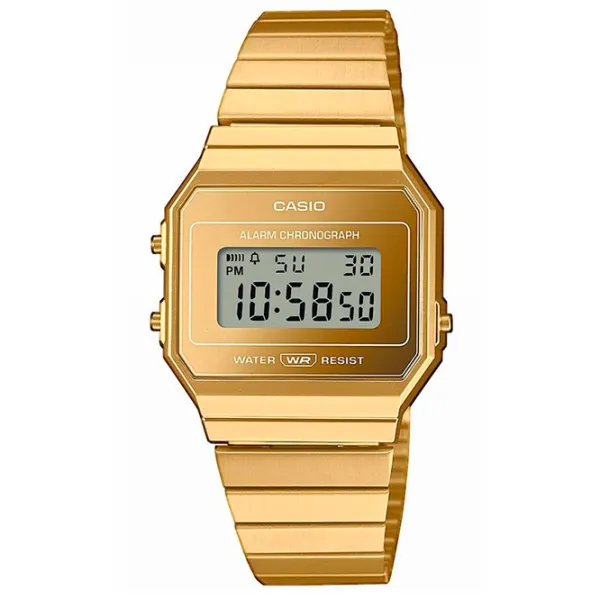 Ceas de mână Unisex Casio A700WEVG-9AEF Cuarț/ 38 x 36 mm photo 1